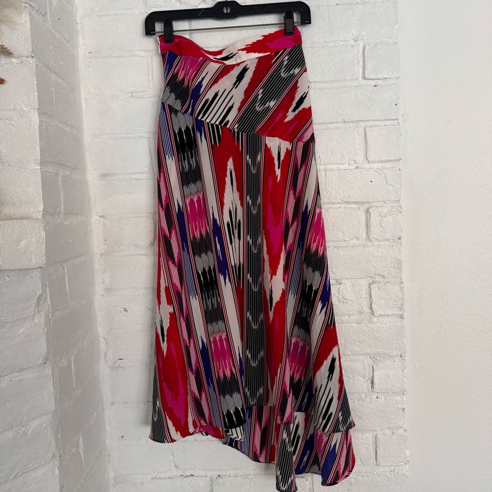 π Karen Millen Abstract Print Midi Skirt β NWT (Size 4 US / 8 UK) $90 - Picture 11 of 12
